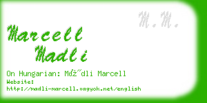 marcell madli business card